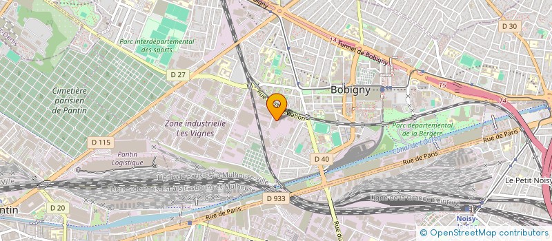 localisation de l'entreprise ATELIER RECTIFICATION ET DES NORMES à BOBIGNY