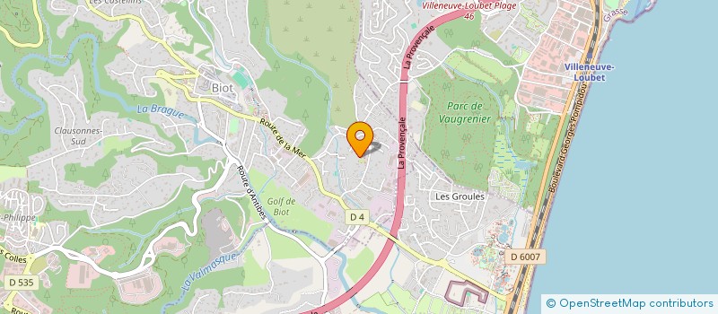 localisation de l'entreprise ATELIER REGIONAL D'ETUDES SOCIOLOGIQUES  BIOT