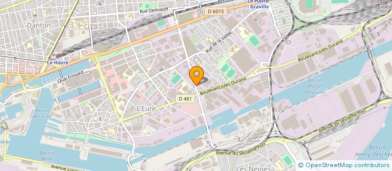 localisation de l'entreprise ATELIER REGIONAL DE CHAUDRONNERIE à LE HAVRE