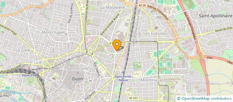 localisation de l'entreprise ATELIER REGIONAL POUR LE BUSINESS PAR LE RECYCLAGE ET L'EMPLOI à DIJON