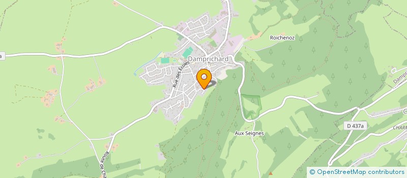 localisation de l'entreprise ATELIER REGNIER JV  DAMPRICHARD