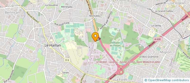 localisation de l'entreprise ATELIER REPARATION OUTILLAGE  EYSINES