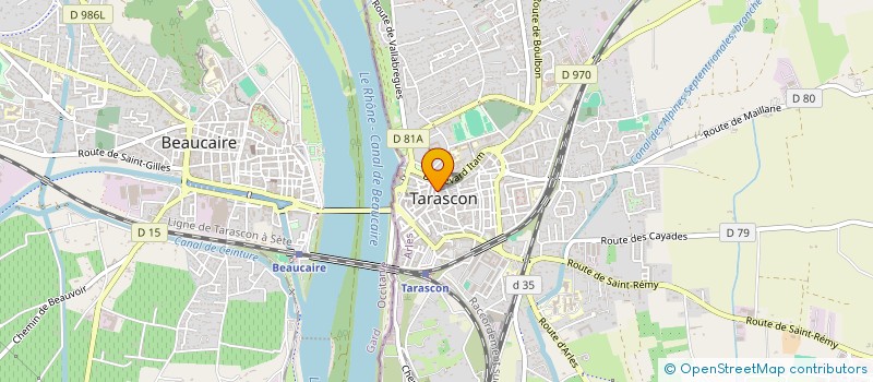 localisation de l'entreprise ATELIER RESTAURATION TROMPE OEIL PATINES  TARASCON