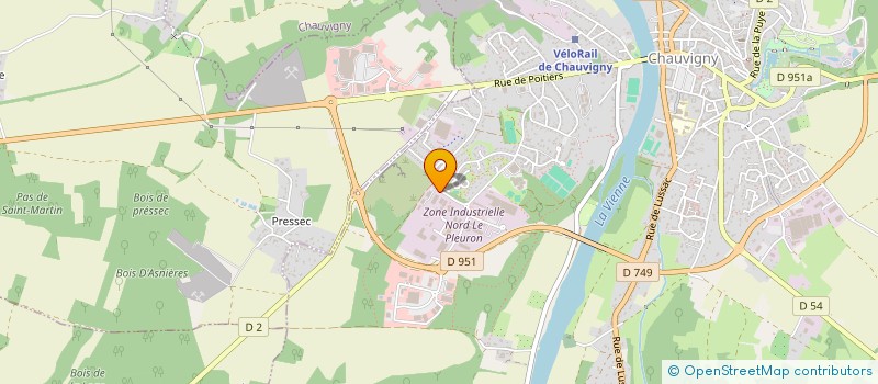 localisation de l'entreprise ATELIER RETROMECANIC à CHAUVIGNY