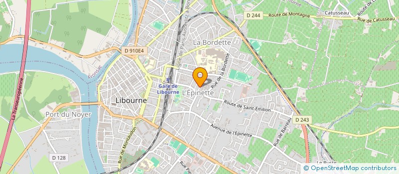 localisation de l'entreprise ATELIER REYA SAS  LIBOURNE