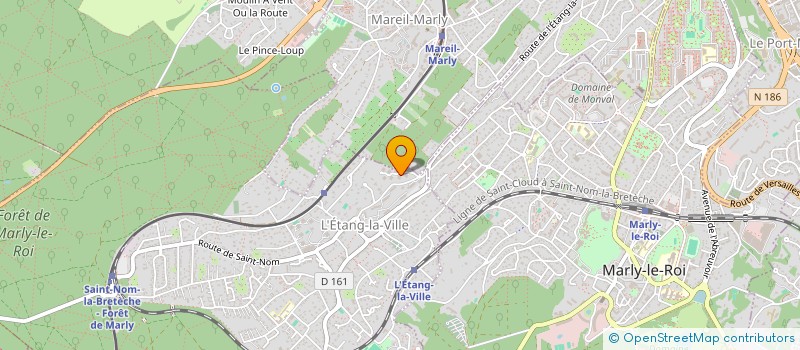 localisation de l'entreprise ATELIER REZ DE JARDIN  L'ETANG-LA-VILLE