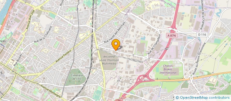 localisation de l'entreprise ATELIER RICHET à ANGERS