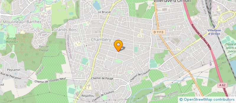 localisation de l'entreprise ATELIER RIVE GAUCHE  VILLENAVE-D'ORNON