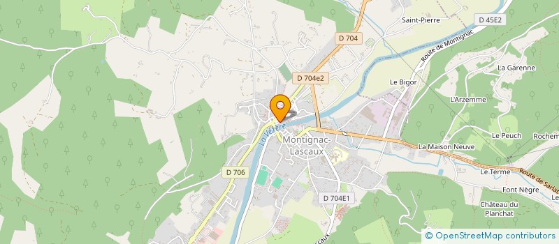 localisation de l'entreprise ATELIER RK à MONTIGNAC-LASCAUX