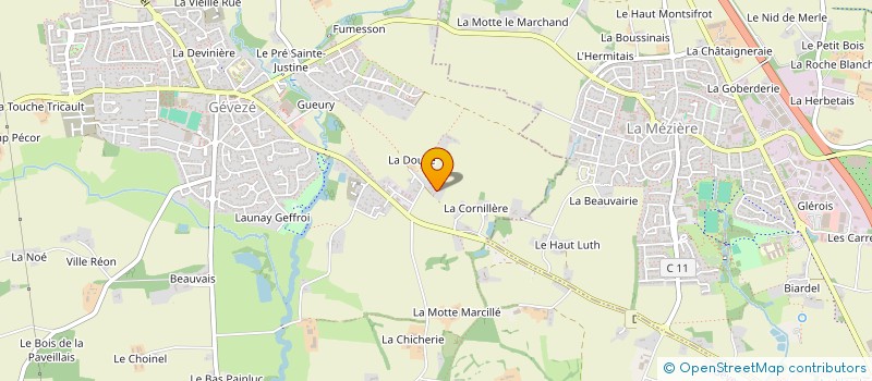 localisation de l'entreprise ATELIER RLB  GEVEZE