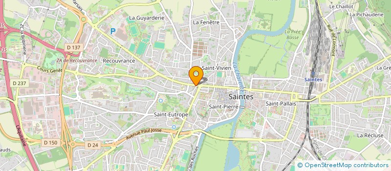 localisation de l'entreprise ATELIER RLC  SAINTES