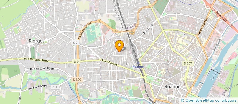 localisation de l'entreprise ATELIER ROANNAIS DE MAROQUINERIE  ROANNE