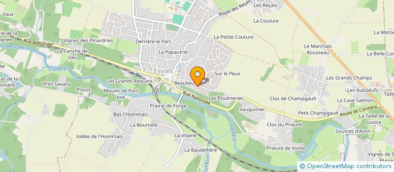 localisation de l'entreprise ATELIER ROMANE à ESVRES