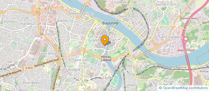 localisation de l'entreprise ATELIER ROSEAU SARLU à BAYONNE