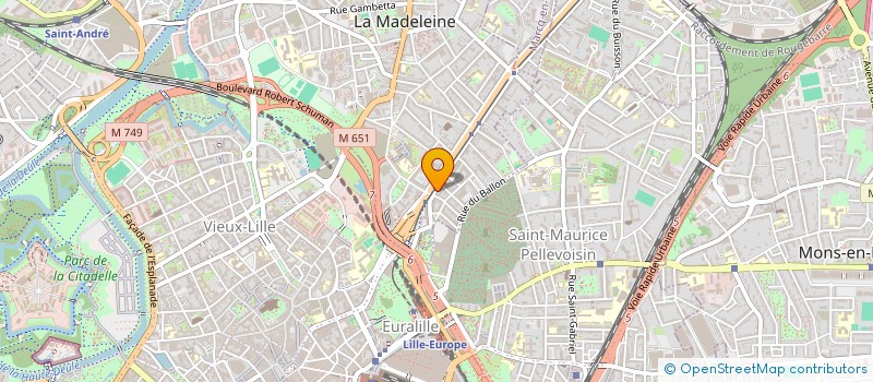 localisation de l'entreprise ATELIER ROUGE BRIQUE à LA MADELEINE