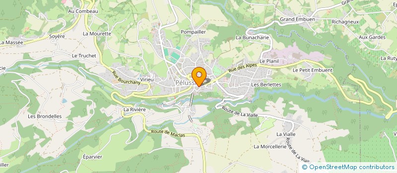 localisation de l'entreprise ATELIER RS  PELUSSIN