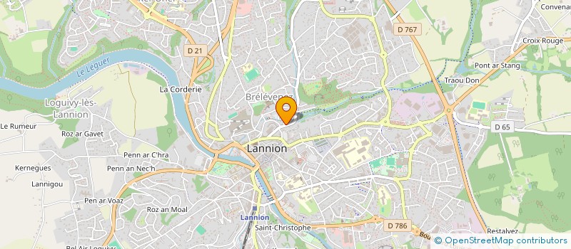 localisation de l'entreprise ATELIER RUBIN ASSOCIES  LANNION