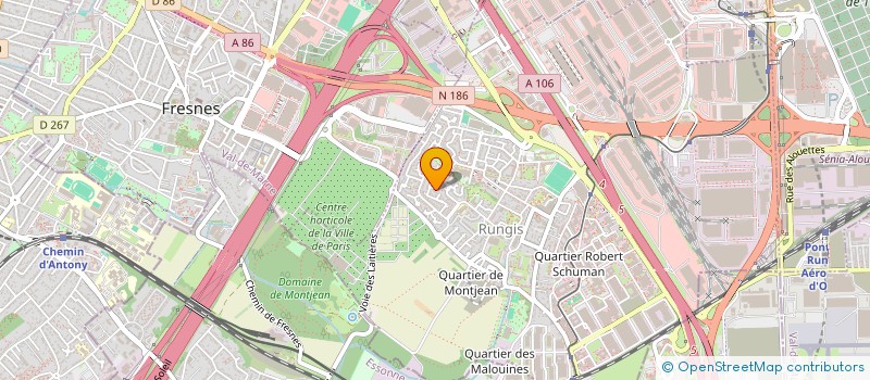 localisation de l'entreprise ATELIER RUNGISSOIS DE GENEALOGIE ET D HISTOIRE  RUNGIS