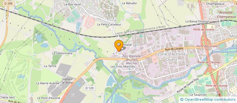 localisation de l'entreprise ATELIER SAINT-CYR à VEZIN-LE-COQUET