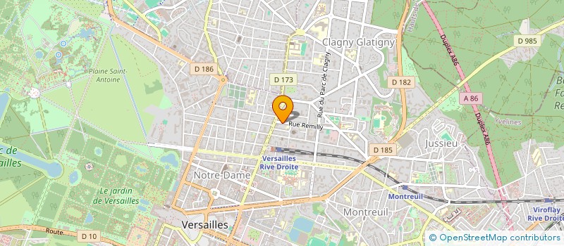 localisation de l'entreprise ATELIER SAINT GERVAIS à VERSAILLES