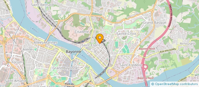 localisation de l'entreprise ATELIER SANTOLINE à BAYONNE