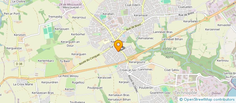 localisation de l'entreprise ATELIER SAULI  PLOUZANE