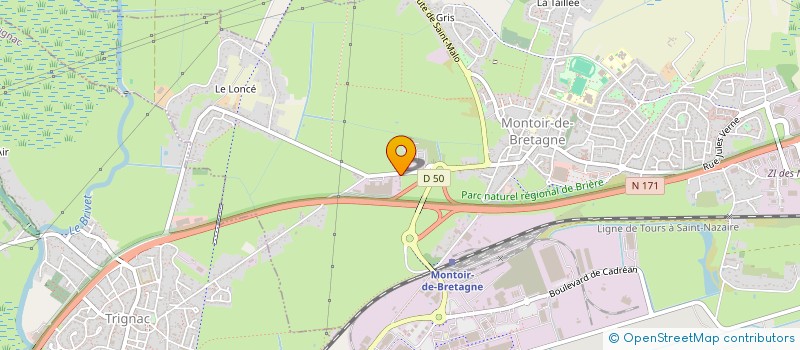 localisation de l'entreprise ATELIER SELLERIE FORGE  MONTOIR-DE-BRETAGNE