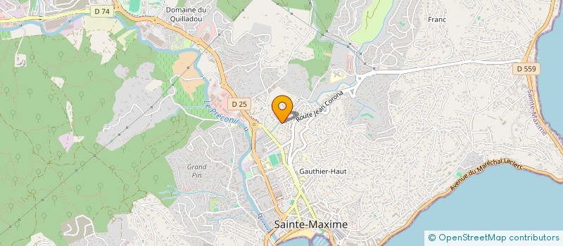 localisation de l'entreprise ATELIER SERVICE MACHINES à SAINTE-MAXIME