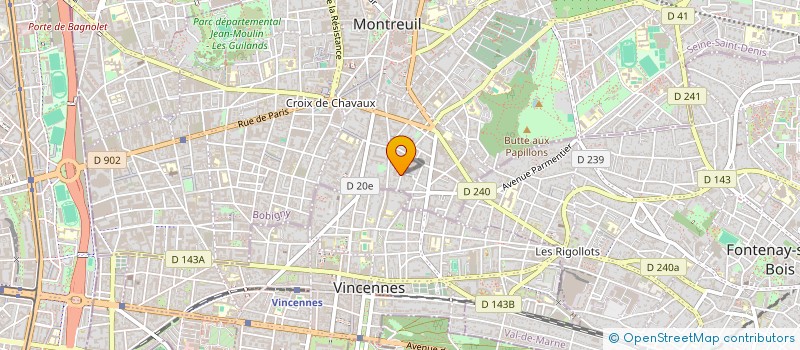 localisation de l'entreprise ATELIER SFUMATO à MONTREUIL