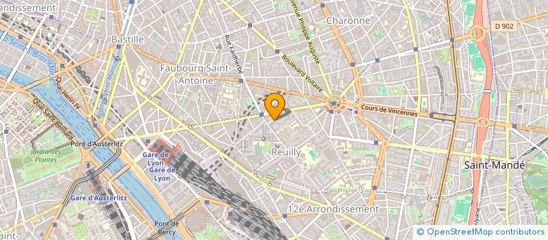 localisation de l'entreprise ATELIER SIEL  PARIS 12