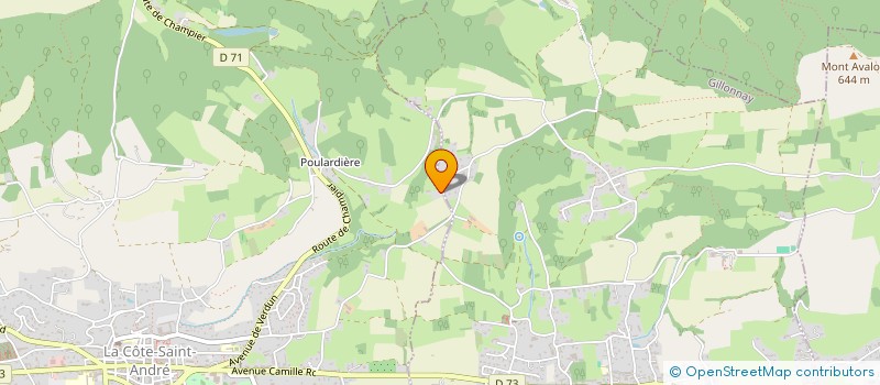 localisation de l'entreprise ATELIER SILVA ARCHITECTURE  AUTRANS-MEAUDRE EN VERCORS