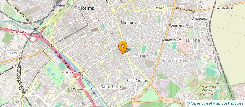 localisation de l'entreprise ATELIER SIMON TV-VIDEO  REIMS