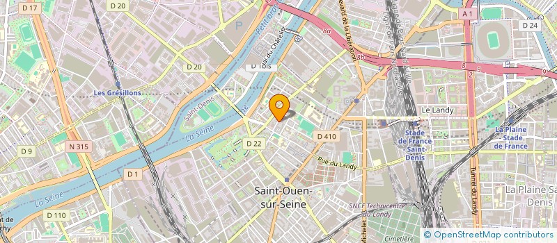 localisation de l'entreprise ATELIER SOLIDAIRE DE SAINT-OUEN à SAINT-OUEN-SUR-SEINE