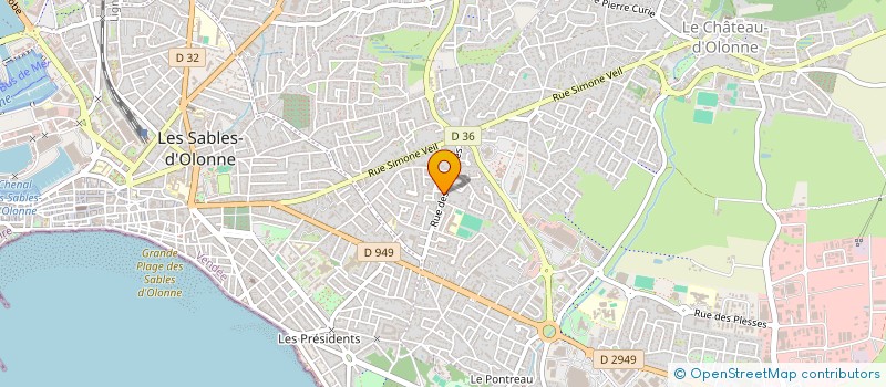 localisation de l'entreprise ATELIER SPINA à LES SABLES D'OLONNE