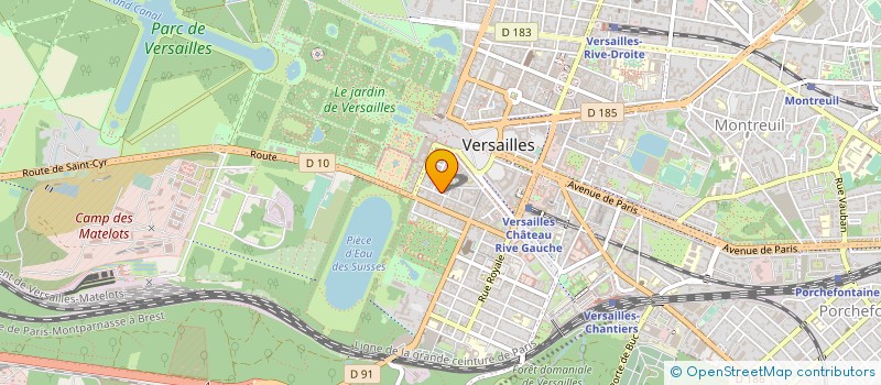 localisation de l'entreprise ATELIER STEPHANIE DUMAS à VERSAILLES
