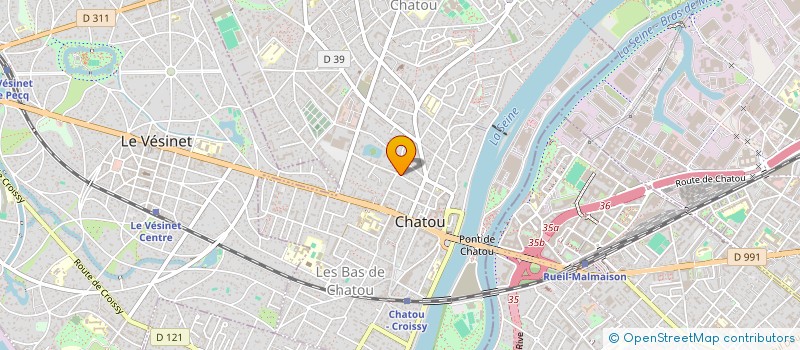 localisation de l'entreprise ATELIER STEPHANIE HALLAIRE  CHATOU