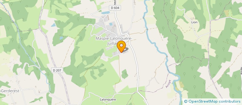 localisation de l'entreprise ATELIER STEPHANY DANSE  MASPIE-LALONQUERE-JUILLACQ