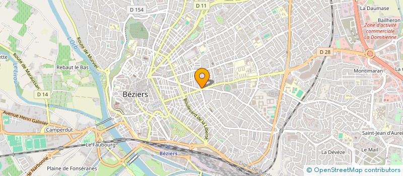 localisation de l'entreprise ATELIER STRUCTURE BATIMENT à BEZIERS