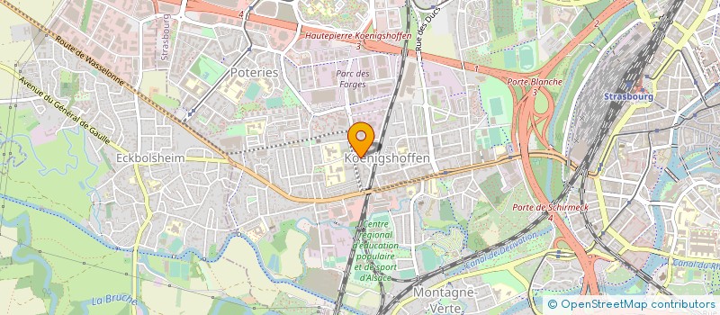 localisation de l'entreprise ATELIER SUR CORDES à STRASBOURG
