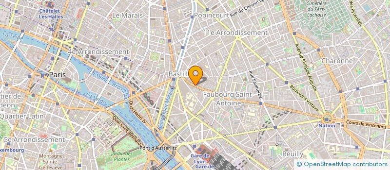 localisation de l'entreprise ATELIER T LUIZARD  PARIS 11