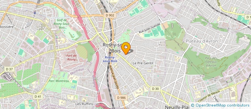 localisation de l'entreprise ATELIER TABLES ET PIEDS à ROSNY SOUS BOIS