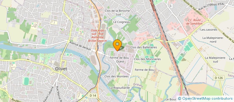 localisation de l'entreprise ATELIER TAC à ORLEANS