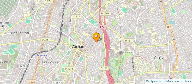 localisation de l'entreprise ATELIER TANDEM  CACHAN