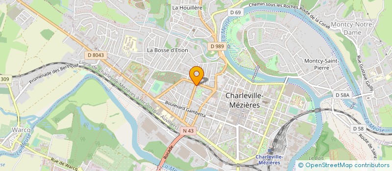 localisation de l'entreprise ATELIER TCE à CHARLEVILLE-MEZIERES