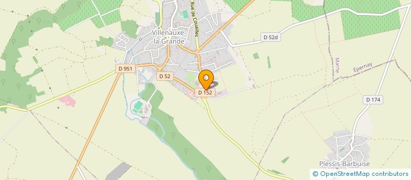 localisation de l'entreprise ATELIER TECHNIQUE CONDITIONNEMENT  VILLENAUXE-LA-GRANDE