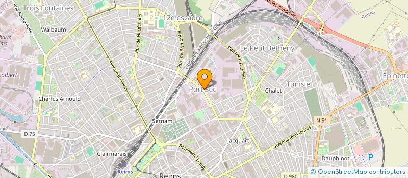 localisation de l'entreprise ATELIER TELE MENAGER REIMS  REIMS