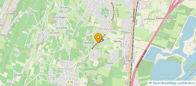 localisation de l'entreprise ATELIER - TERRAE  POMMIERS