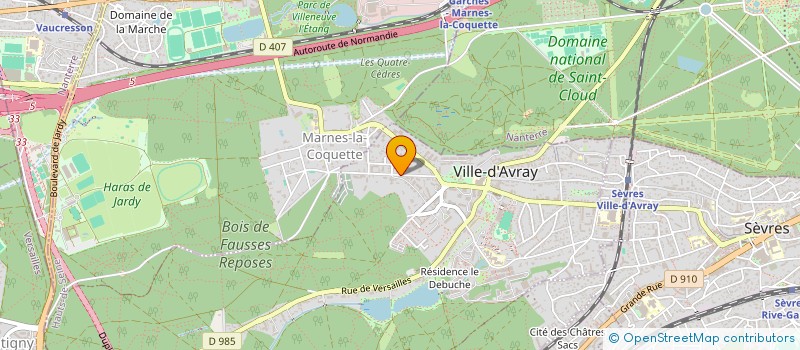 localisation de l'entreprise ATELIER TERRE DE SIENNE à VILLE-D'AVRAY
