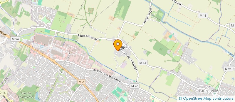 localisation de l'entreprise ATELIER TEX BOIS à SAINT-ORENS-DE-GAMEVILLE