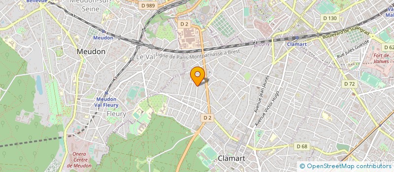 localisation de l'entreprise ATELIER THEATRAL ADULTES à CLAMART